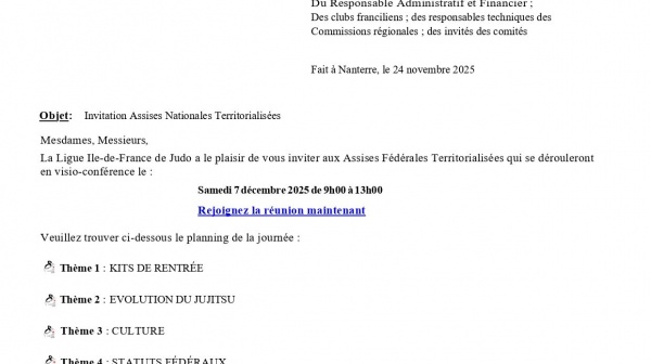 ASSISES REGIONALES IDF